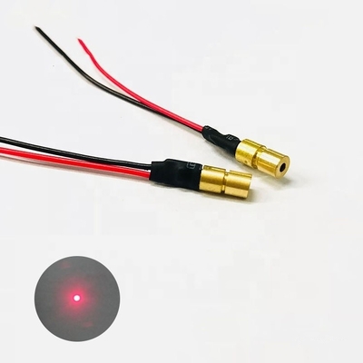 Faible résidu IR 650nm Diode laser rouge Coaxial Pigtail avec 5% de stabilité de puissance à 25 °C