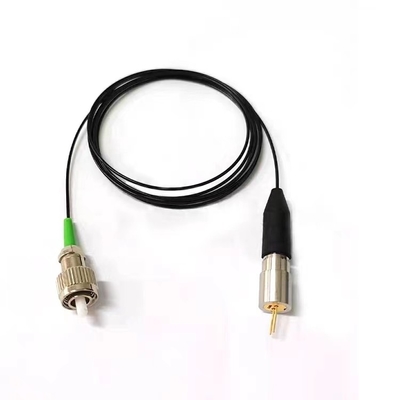 Module couplé à la fibre laser verte compact de 520 nm avec boîtier en aluminium anodisé noir