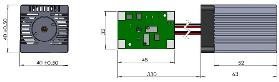 Module laser jaune de 571 nm DPSS Laser 50mW 571 nm pour les applications industrielles