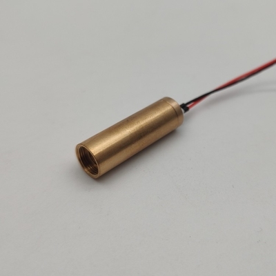 Module mini laser jaune de 8 mm PWM/50% de cycle de fonctionnement ≤5 mm de diamètre du faisceau pour le nivellement laser