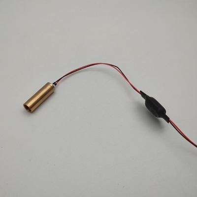 Module mini laser jaune de 8 mm PWM/50% de cycle de fonctionnement ≤5 mm de diamètre du faisceau pour le nivellement laser