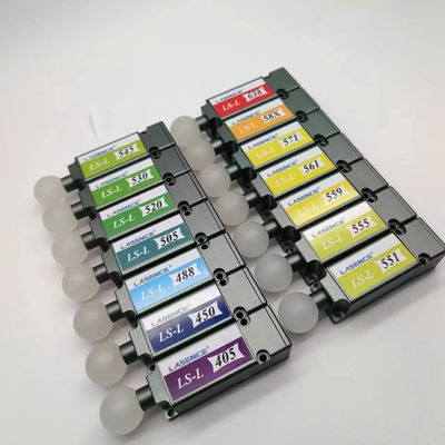 Module laser à ligne gaussienne verte de 30 mW CW 545 nm avec un angle de ventilation de 10/15/20/30/45/60/75/90/120°